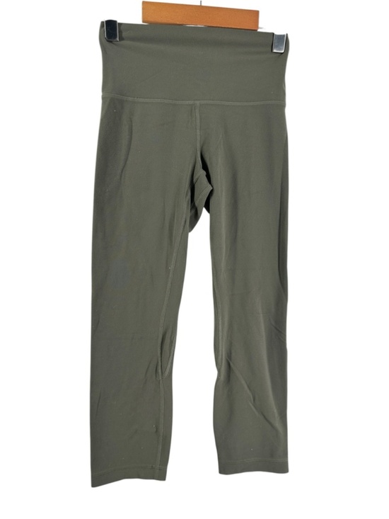 lululemon athletica Pants - Lululemon Align Crop *21" capri pant leggings gym workout grey sage sz 4
